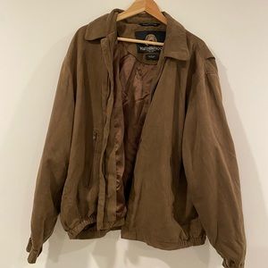 ‼️SOLD brown suede feel jacket weatherproof company